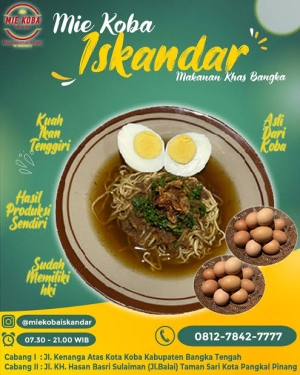 Mie Koba Kuah Ikan Tenggiri Asli Bangka Belitung