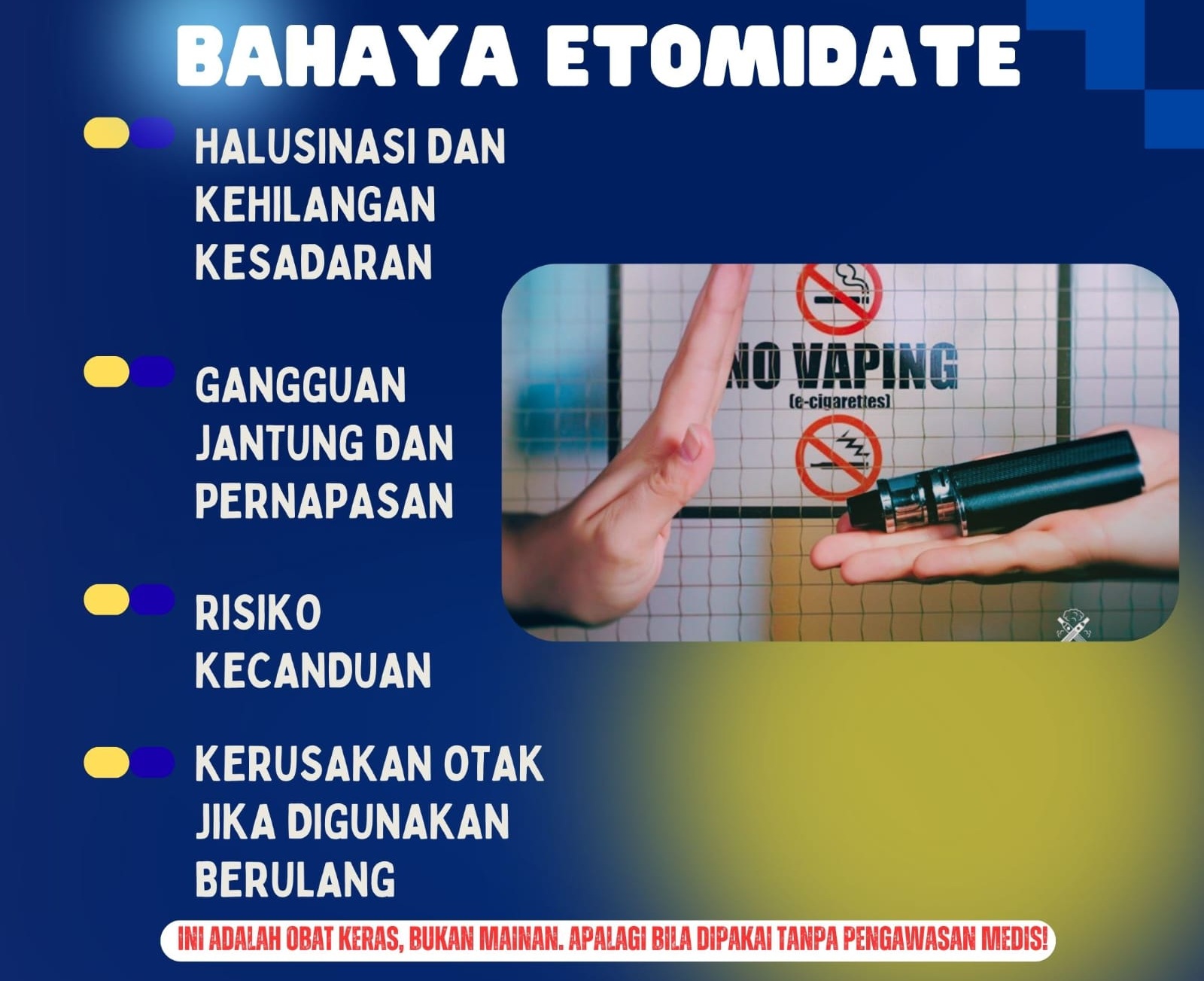 Bahaya Etomidate Jika Dijadikan Liquid Vape: Racun Tersembunyi yang Mematikan?