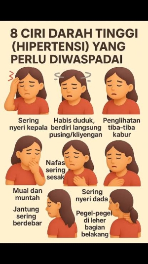 Kenali Ciri-ciri Darah Tinggi Sejak Dini